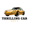 Thrilling car race icon