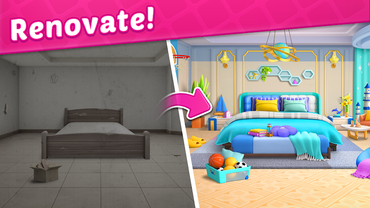 #9. Makeover Master - Home Design (Android) By: Bigcool Games