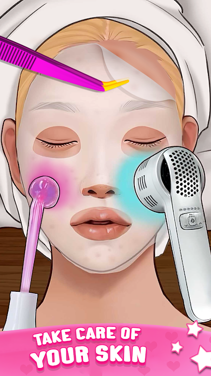 #4. ASMR Doctor Game: Makeup Salon (Android) By: Kitchen Tales