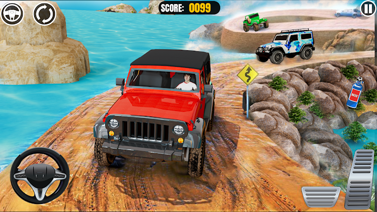 #9. Offroad Jeep Game Simulator (Android) By: Game Tap