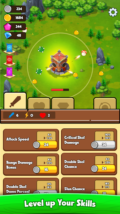 #4. Epic Tower Idle Defense (Android) By: Fire Path Games