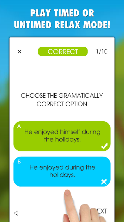 #9. My English Grammar Test PRO (Android) By: LittleBigPlay - Word, Educational & Puzzle Games