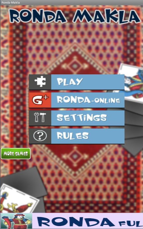 #2. Ronda-Carta Makla (Android) By: Bendev soft.