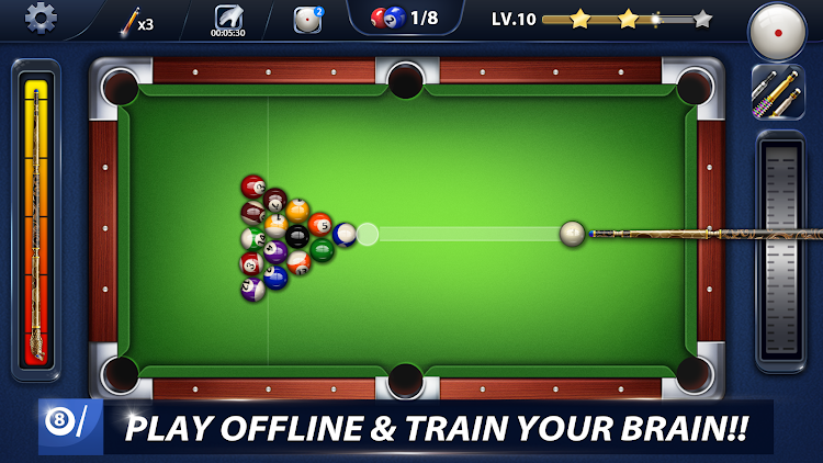 #3. Ball Pool Billiards Offline (Android) By: Music Avengers