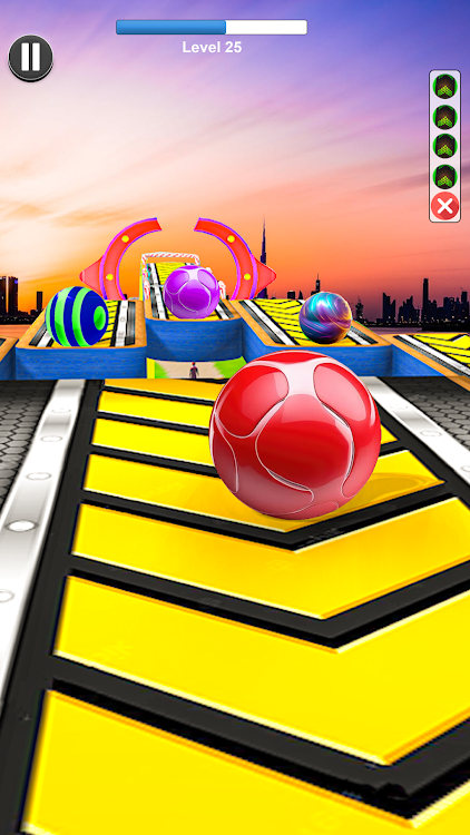 #7. Sky Rolling Ball Master 3D (Android) By: lime Studio