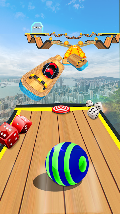 #8. Sky Rolling Ball Master 3D (Android) By: lime Studio