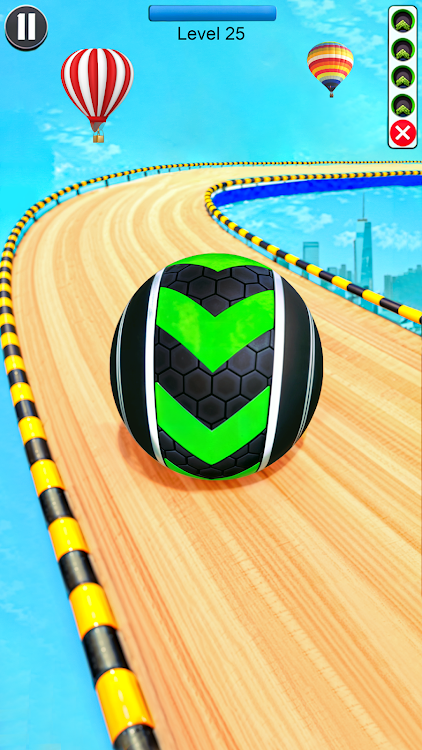 #9. Sky Rolling Ball Master 3D (Android) By: lime Studio