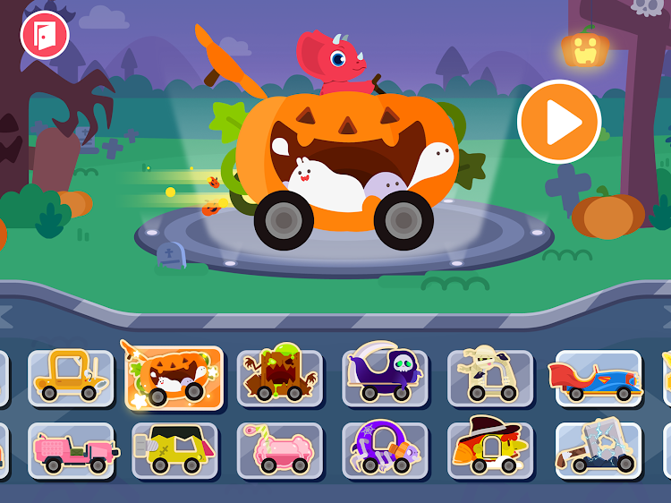 #9. Dinosaur Car - Games for kids (Android) By: Yateland - Learning Games For Kids