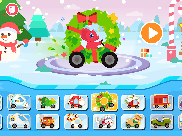 #10. Dinosaur Car - Games for kids (Android) By: Yateland - Learning Games For Kids