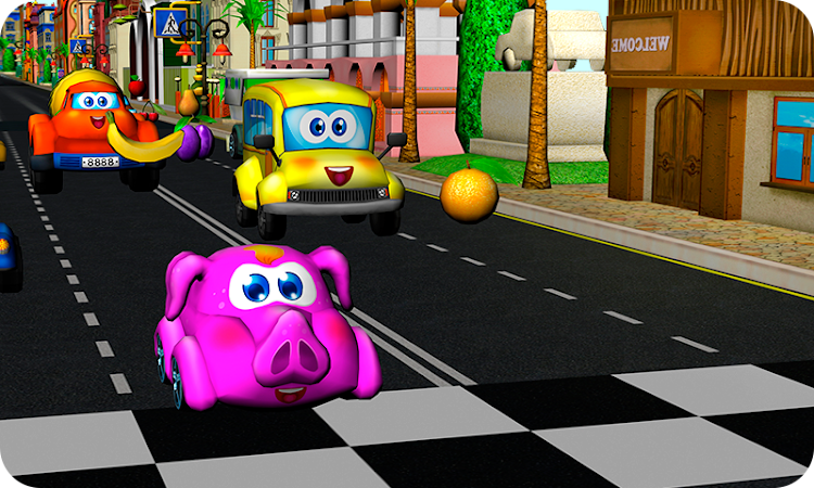 #2. Kids - racing games (Android) By: Y-Group games