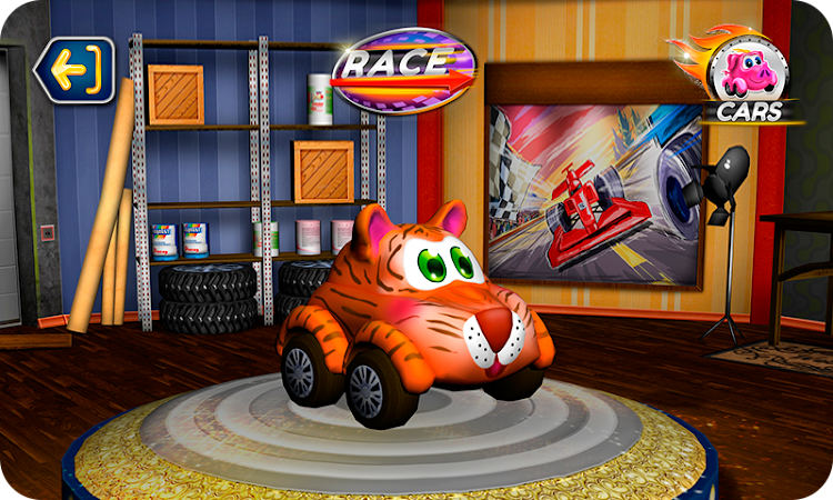 #9. Kids - racing games (Android) By: Y-Group games