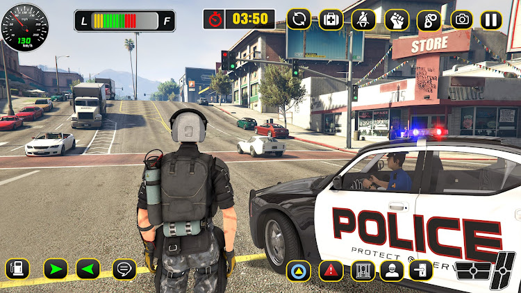 #2. Police Car Chase: Thief Chase (Android) By: Freeze Games