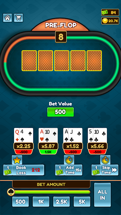 #6. Poker Hands (Android) By: UltraGames Entertainment