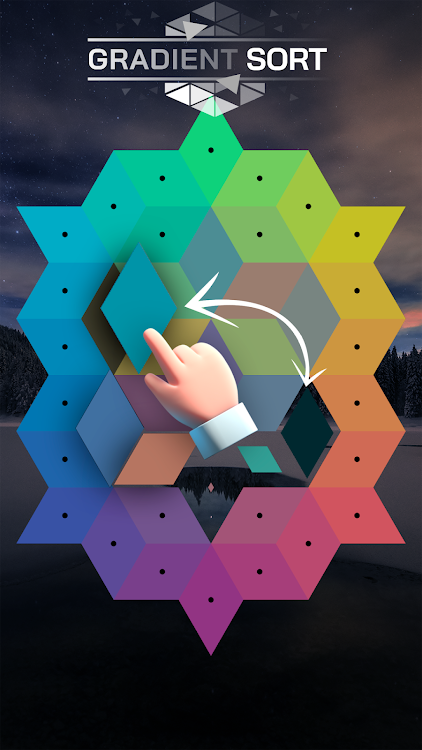 #5. Gradient Sort (Android) By: Popcore Games