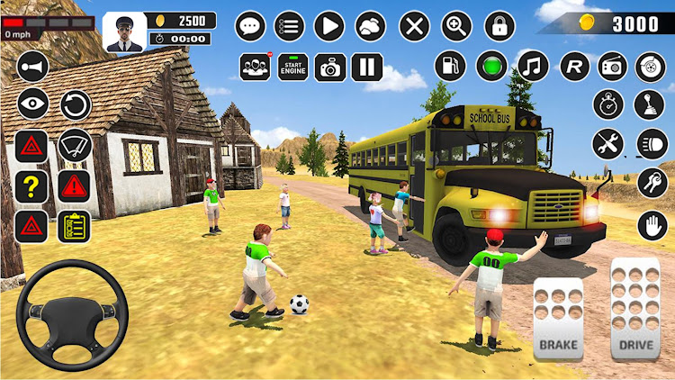 #3. Offroad School Bus Driver Game (Android) By: Imperial Arts Pty Ltd