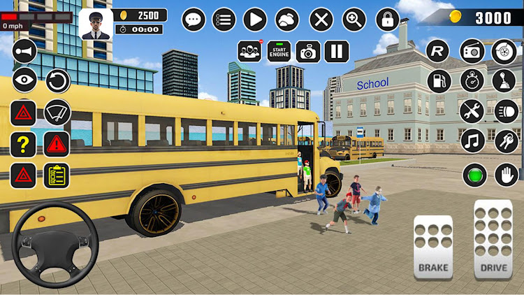 #5. Offroad School Bus Driver Game (Android) By: Imperial Arts Pty Ltd