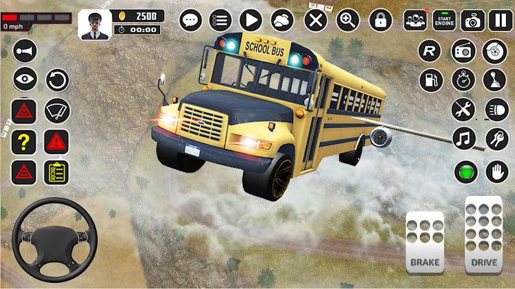 #8. Offroad School Bus Driver Game (Android) By: Imperial Arts Pty Ltd