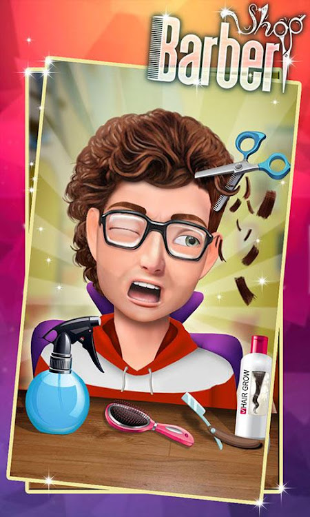 #5. Barber Shop Hair Salon Games (Android) By: Crazy Games Lab