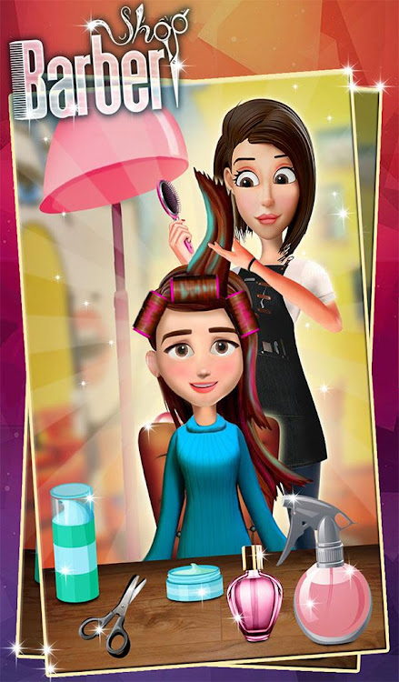 #9. Barber Shop Hair Salon Games (Android) By: Crazy Games Lab