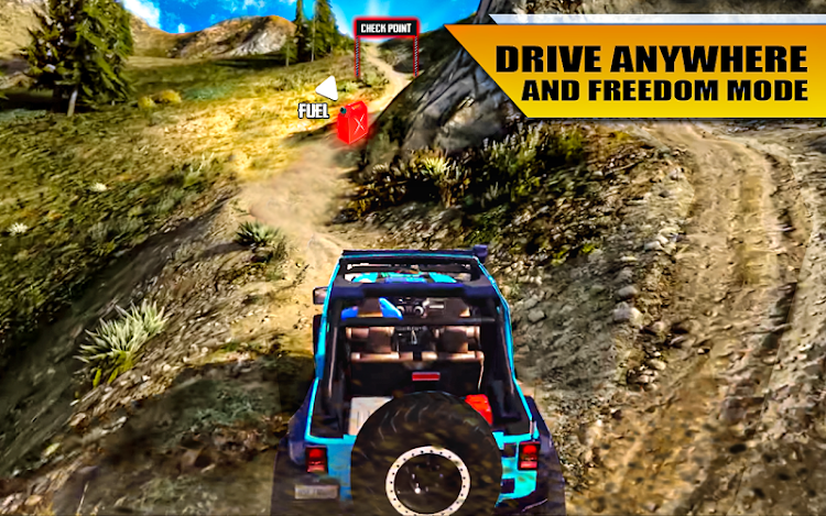 #5. Off Road Jeep Drive Simulator (Android) By: Check-In Games