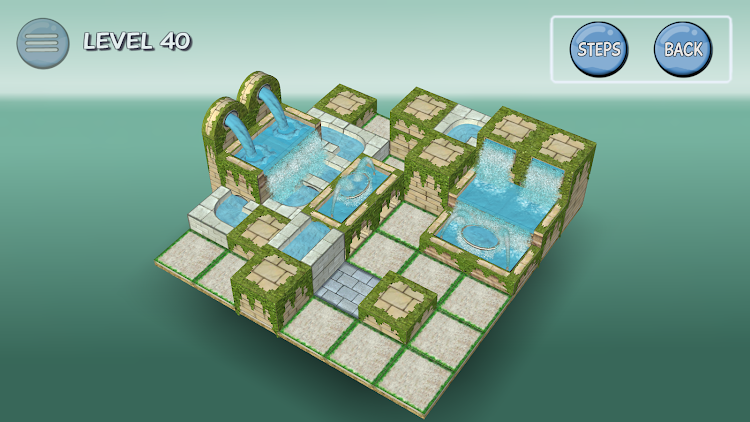 #5. Flow Water Fountain 3D Puzzle (Android) By: Frasinapp