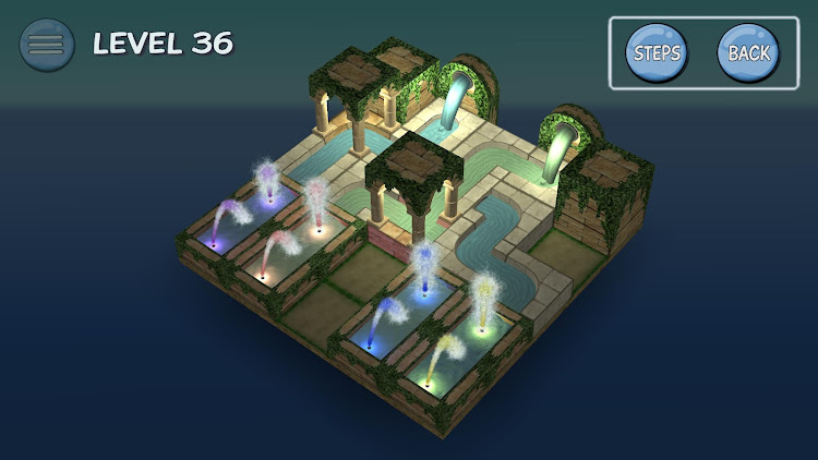 #7. Flow Water Fountain 3D Puzzle (Android) By: Frasinapp