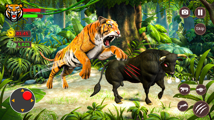 #7. Tiger Games 3d Tiger Simulator (Android) By: Parco Games