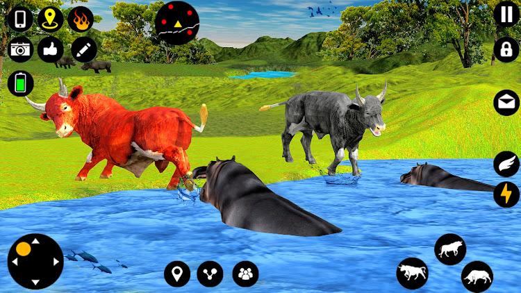 #4. Angry Bull Attack Fight Games (Android) By: Parco Games