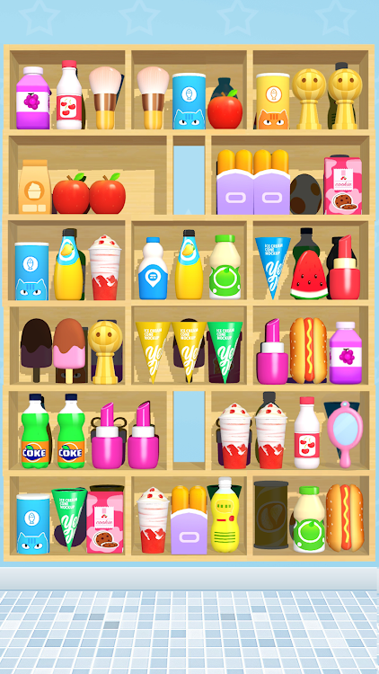 #3. Goods Merge : 3D Goods Sort (Android) By: FunSpace