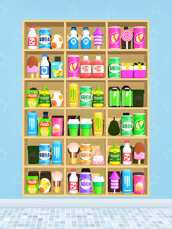 #10. Goods Merge : 3D Goods Sort (Android) By: FunSpace