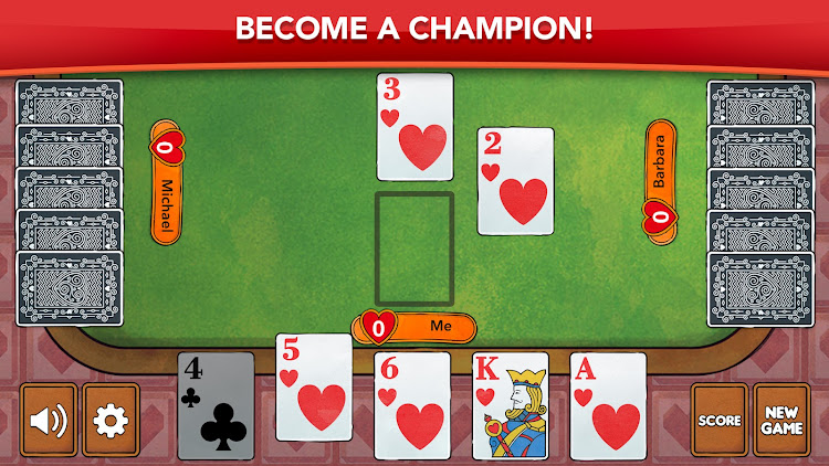 #8. Hearts - Card Game Classic (Android) By: FIOGONIA LIMITED