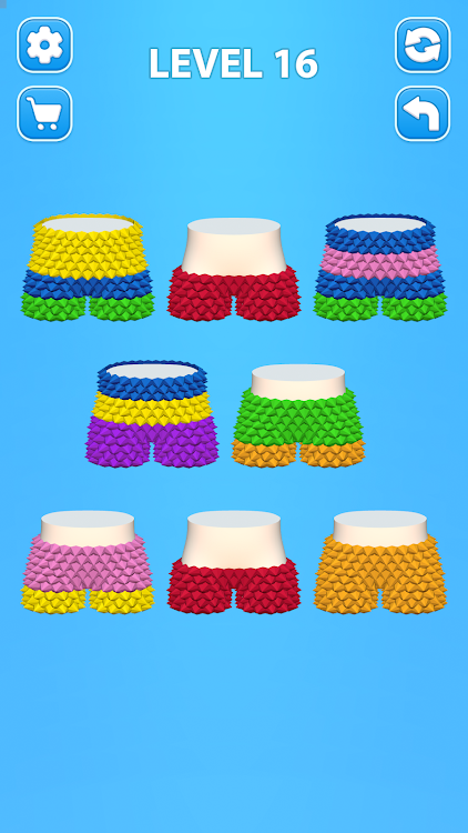 #8. Cozy Knitting: Sorting games (Android) By: Freeplay Inc