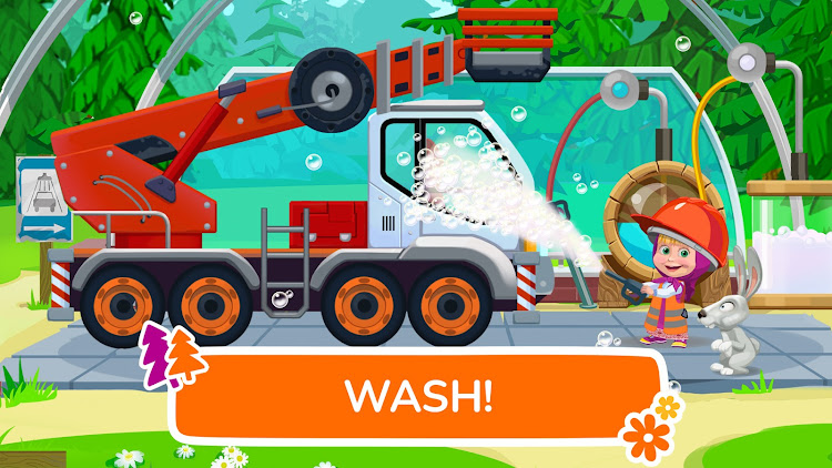 #2. Masha and the Bear truck games (Android) By: GoKids! publishing