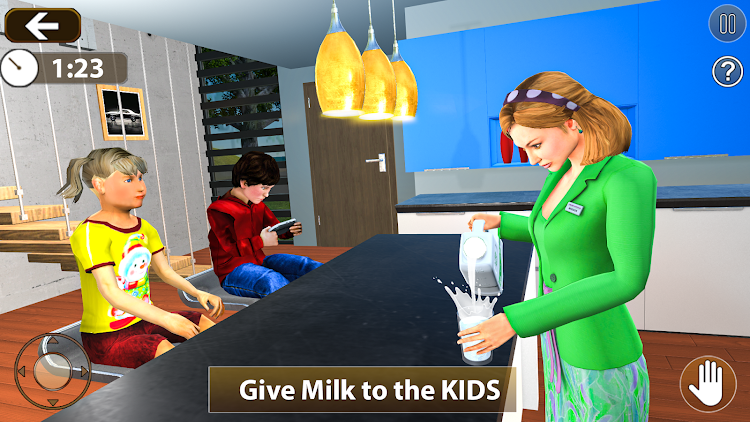 #5. Family Simulator Baby Games 3D (Android) By: Legendary Cluster Arena