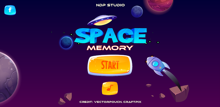 #7. Space Memory (Android) By: NDP Studio