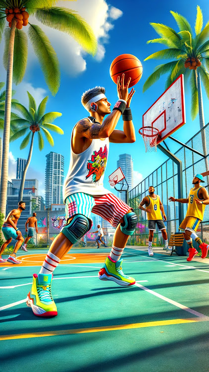 #2. Basketball Game 2024 Offline (Android) By: Power Play Games