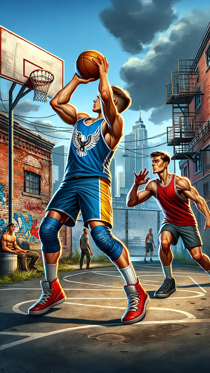 #3. Basketball Game 2024 Offline (Android) By: Power Play Games