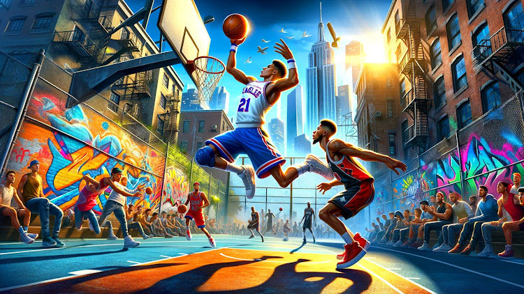 #5. Basketball Game 2024 Offline (Android) By: Power Play Games