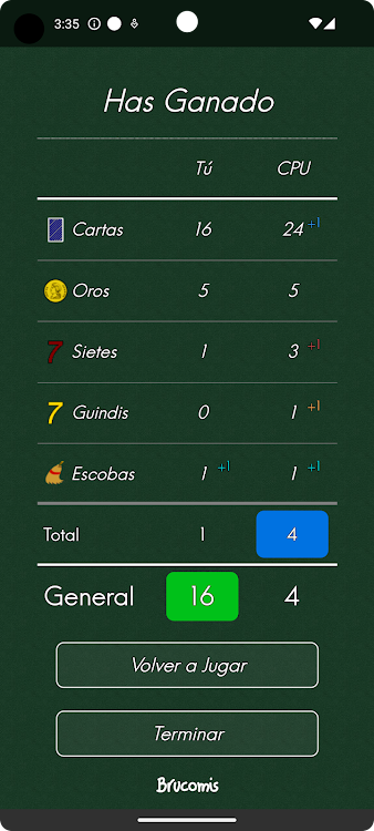 #5. La Escoba Online (Android) By: Brucomis