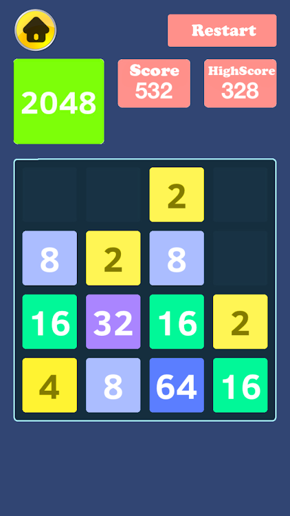 #1. 2048 And Freaking Maths (Android) By: ENVR Games Studio