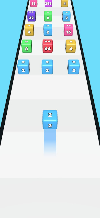 #1. 2048 Cube Run: Run and merge (Android) By: Rivilution