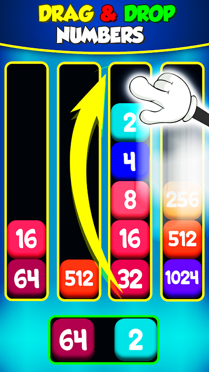 #1. 2048 Stack Merge (Android) By: Zabaron Games