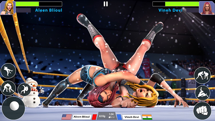 #1. Bad Girls Wrestling Game (Android) By: Fighting Arena