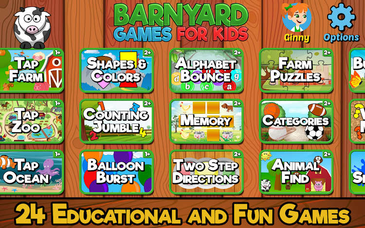 #1. Barnyard Games For Kids (Android) By: RosiMosi LLC