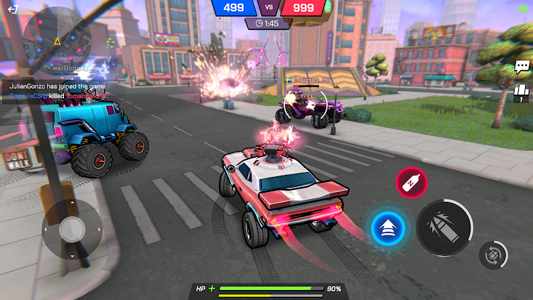 #1. Battle Cars: Fast PVP Arena (Android) By: TinyBytes