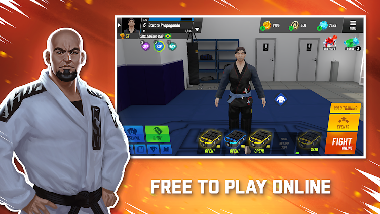 #2. BeJJ: Jiu-Jitsu Game | Beta (Android) By: Smash Mountain Studio