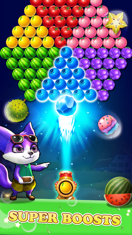 #1. Bubble Shooter : Fruit Tree (Android) By: H.T Game