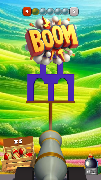 #1. Cannon Shot: Ball Strike Blast (Android) By: NoVita Garden - Tricky Puzzles