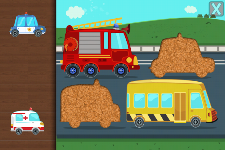 #1. Cars & Trucks Puzzle for Kids (Android) By: Pixel Envision Ltd.