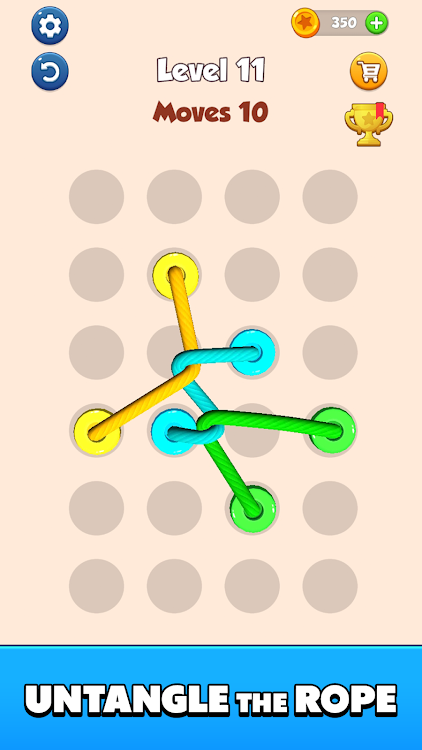 #1. Color Tangled Rope 3D (Android) By: Apollo Game Studio